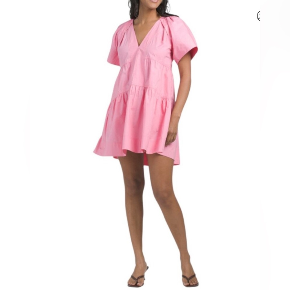 A L C Pink V-Neck Women's Dress size 12